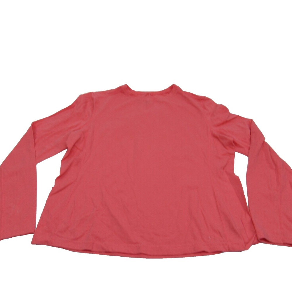 Athletic Works Womens Pink Long Sleeves Crew‎ Neck Activewear T Shirt Size XL